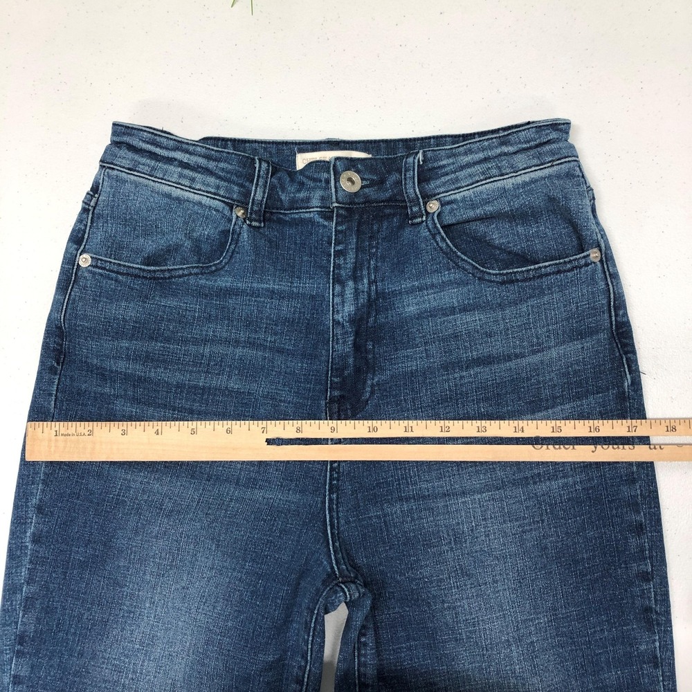 Chelsea & Violet Flare Jeans Womens 28 Blue Medium Wash High Rise Stretch Denim - Picture 7 of 12